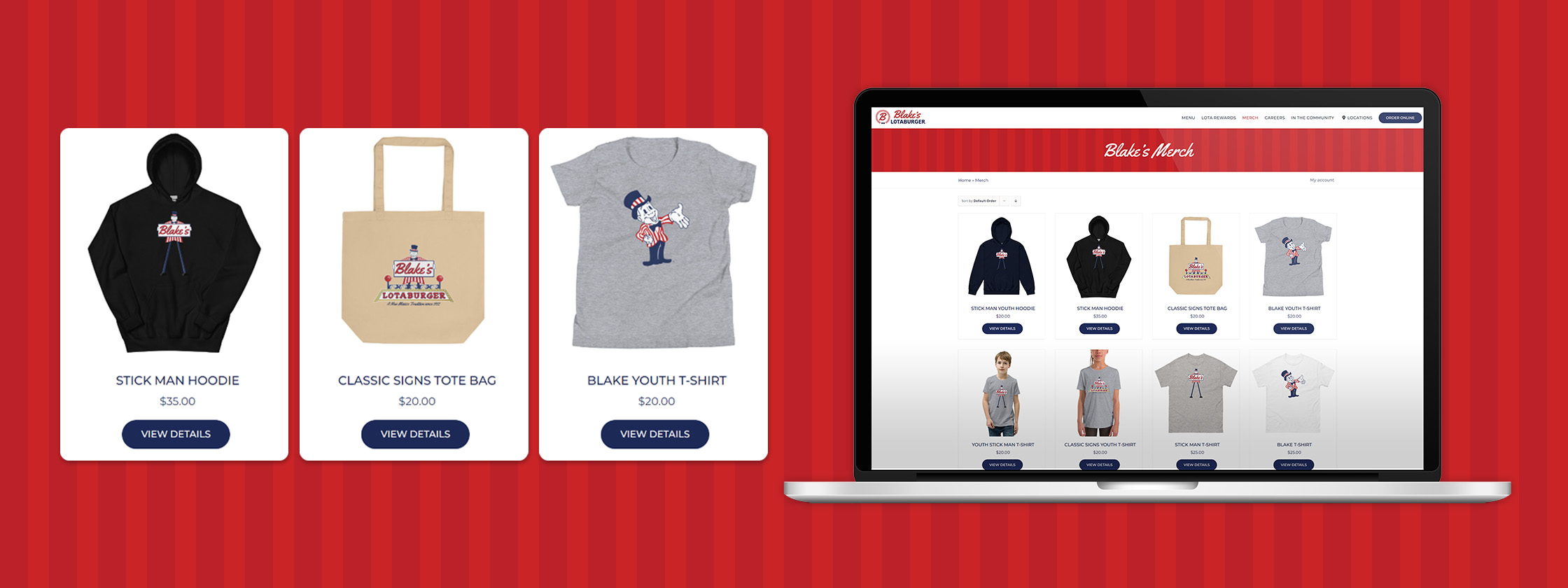 Blake's Lotaburger Ecommerce Store Website Integration